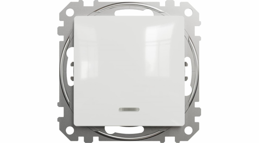 Schneider Electric Sedna Design&Elements jednoduchý konektor s bílým podsvícením