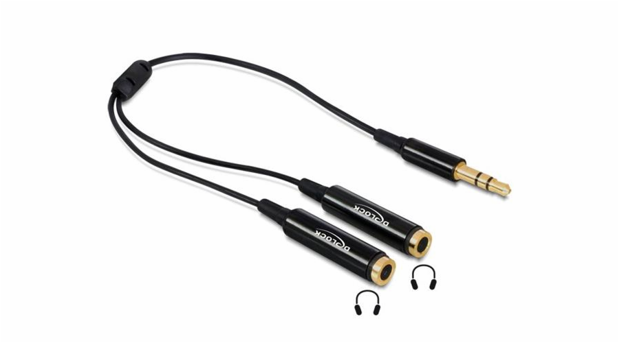 Delock Audio-Splitter - Stereo Mini-Klinkenstecker männlich zu Stereo Mini-Klinkenstecker weiblich