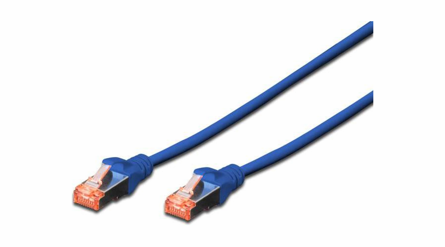 Digitus Patch Cable, CAT 6 S-FTP, AWG 27/7, LSOH, Měď, modrý 2m