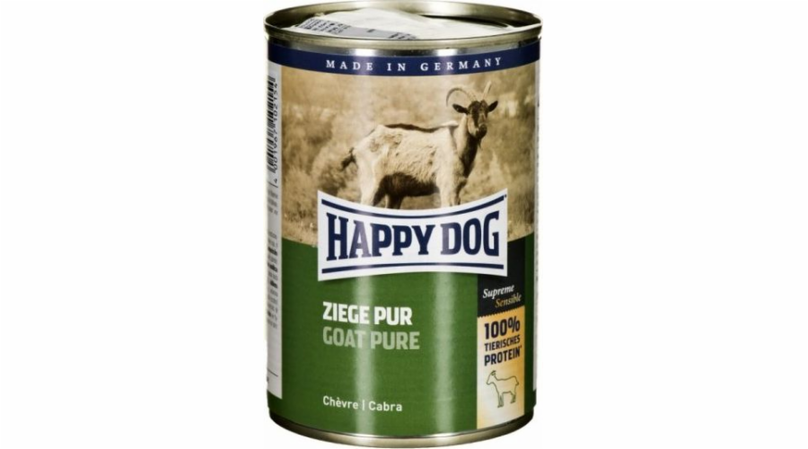 Happy Dog Happy Dog KONZERVA PRO PSA - KOZA (Ziege Pur) 400g