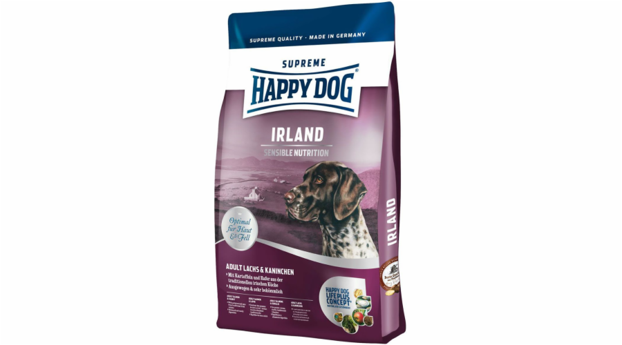 HAPPY DOG Supreme Sensible Ireland Dry dog food Salmon Rabbit 12 5 kg