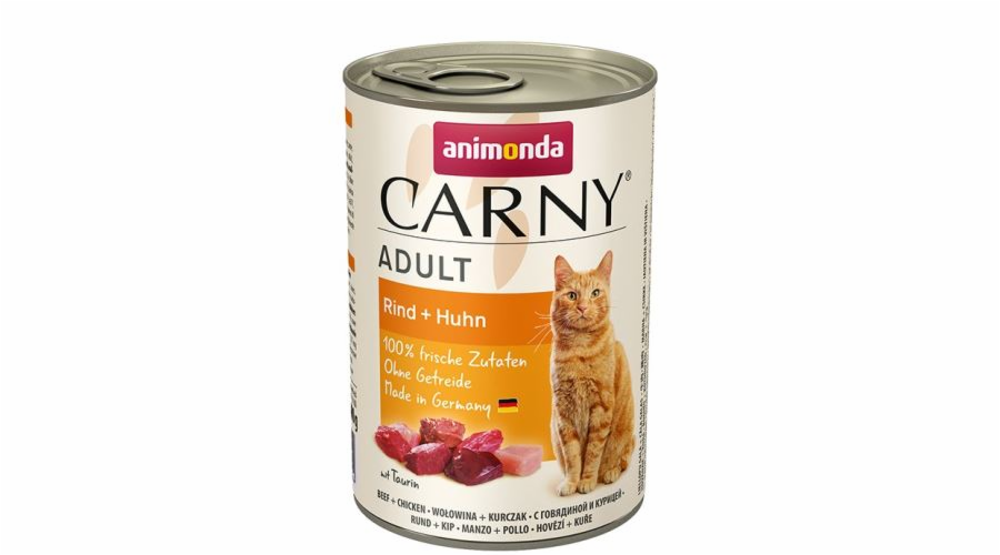 ANIMONDA konzerva CARNY Adult- hovězí, kuřecí 400g krmivo pro kočky