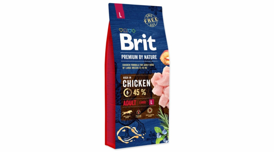 Brit Premium by Nature Adult L 15kg granule pro psy