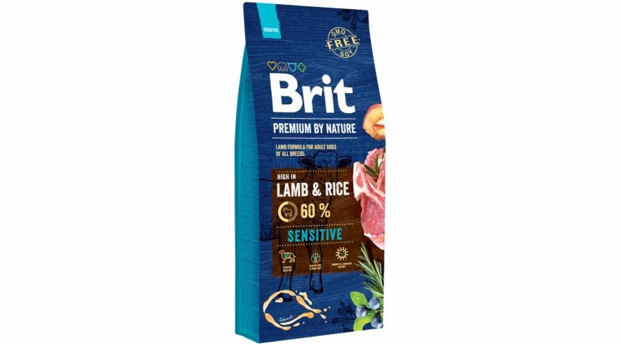 Brit Premium by Nature Sensitive Lamb 15kg granule pro psy