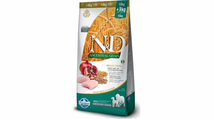Farmina Pet Food N&D Ancestral Grain Canine 15 kg Adult Chicken