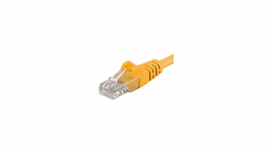 PremiumCord Patch kabel UTP RJ45-RJ45 CAT6 5m žlutá