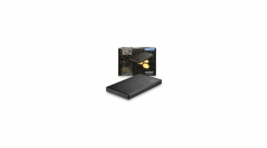 AXAGO, EE25-XA3, USB 3.0 - SATA 2,5" externý hliníkový box Black