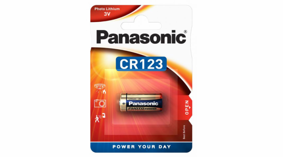 AVACOM Nenabíjecí fotobaterie CR123A Panasonic Lithium 1ks Blistr