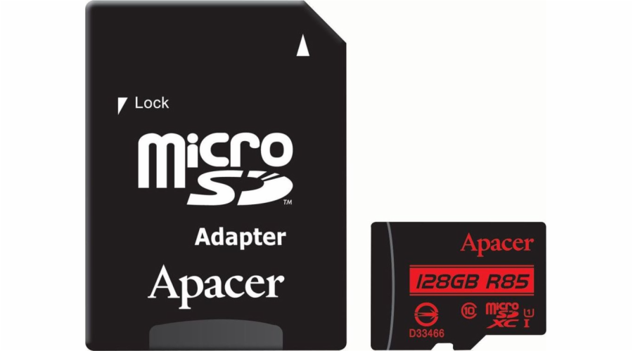 Karta Apacer Secure Digital MicroSDXC 128 GB Class 10 UHS-I/U1 (AP128GMCSX10U5-R)