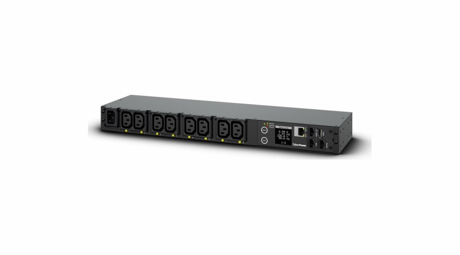 CyberPower Rack PDU, Switched, 1U, 10A, (8)C13, IEC-320 C14