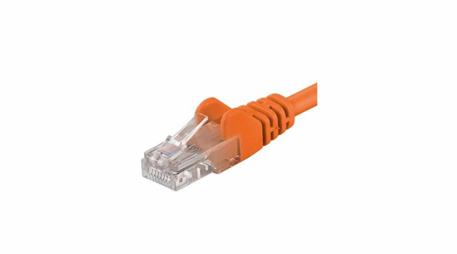 Patch kabel UTP RJ45-RJ45 level CAT6, 7m,oranžová