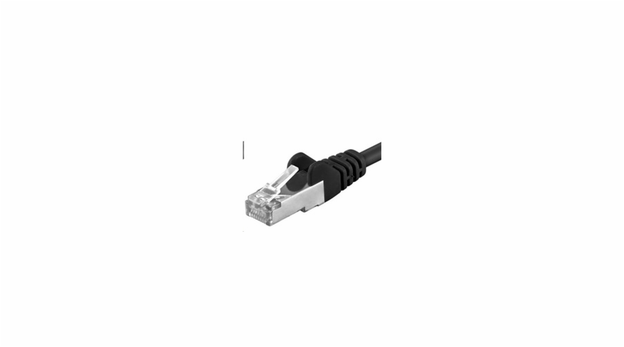 PREMIUMCORD Patch kabel CAT6a S-FTP, RJ45-RJ45, AWG 26/7 7m černá
