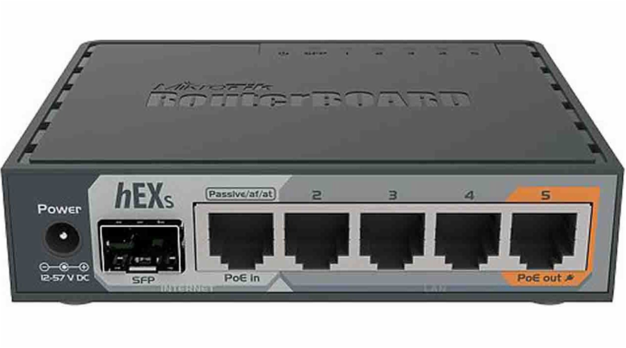 Mikrotik RB760IGS hEX S wired router Gigabit Ethernet Black