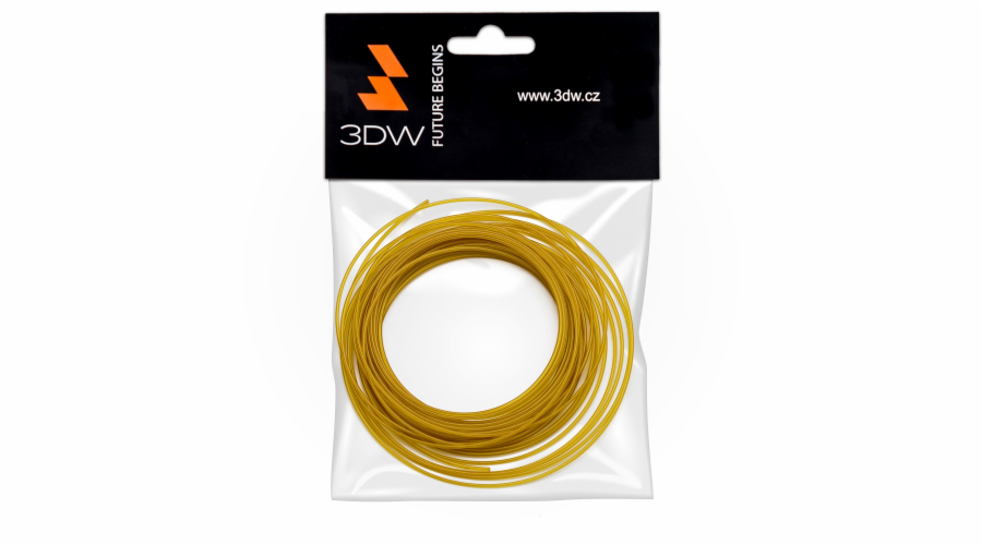 3DW - ABS filament 1,75mm zlatá,10m, tisk 200-230°C