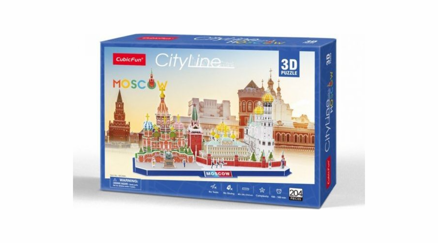 Dante Puzzle 3D City Line Moskva 204el 20266