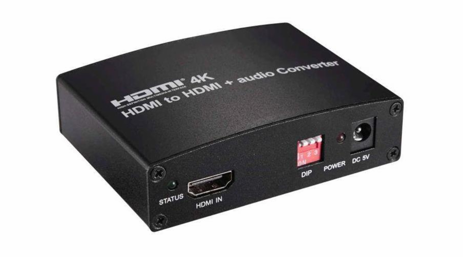 PREMIUMCORD HDMI 4K Audio extraktor s oddělením audia na stereo jack, SPDIF Toslink, RCA