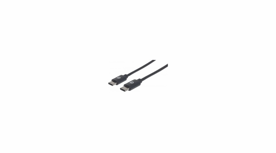 MANHATTAN kabel Hi-Speed USB-C, Type-C Male to Type-C Male, 0,5m, černý