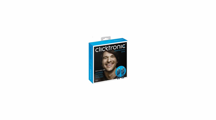 ClickTronic HQ OFC kabel 2x CINCH - 2x CINCH RCA, M/M, 1m