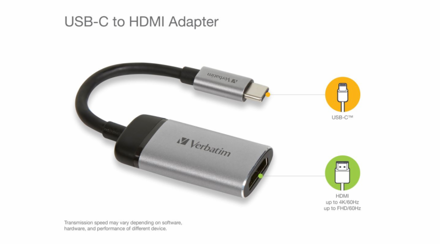 Verbatim 49143 USB-C TO HDMI 4K ADAPTER