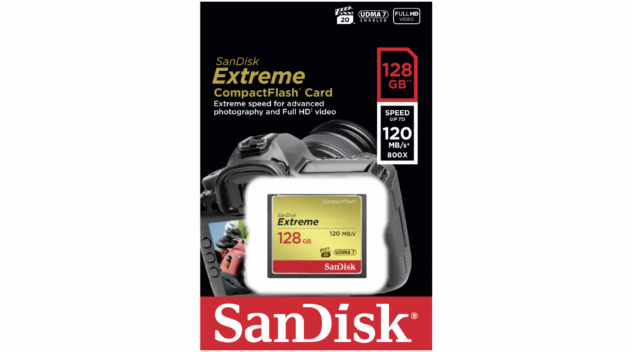 SanDisk extreme CF 128GB 120MB/s UDMA7 SDCFXSB-128G-G46