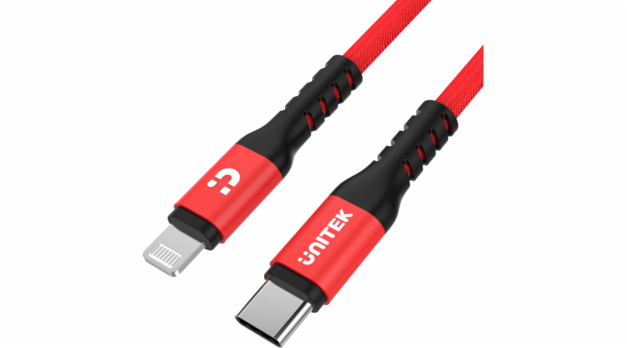USB Unitek kabel 1M MFI Pro Lighning / USB C kabel (C14060RD)