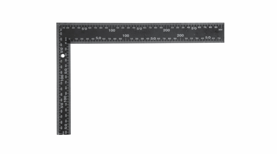 Úhelník truhlářský 300 x 200 mm černý TOYA