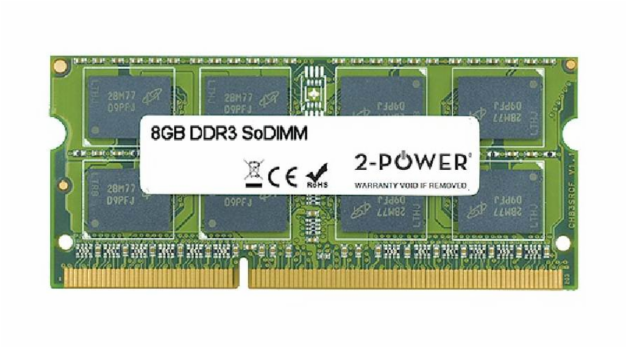 2-Power SODIMM DDR3 8GB MEM0803A MultiSpeed 1066/1333/1600 MHz DDR3 SoDIMM 2Rx8 (1.5V / 1.35V) (DOŽIVOTNÍ ZÁRUKA)