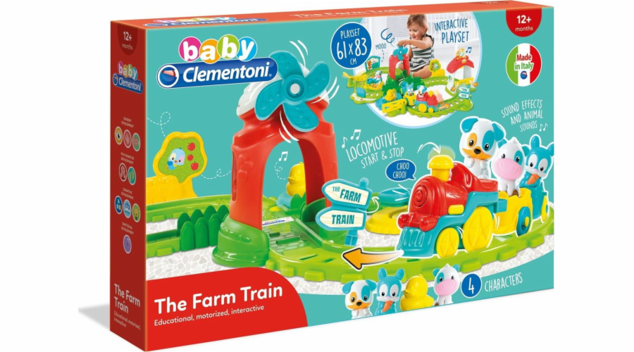 Clementoni Baby velká vláčkodráha farma