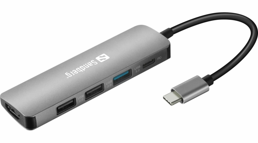 Sandberg 136-32 USB-C Dock HDMI+3xUSB+PD 100W