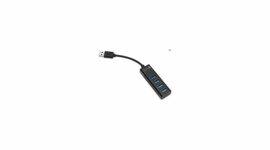 CONNECT IT USB-C hub USB 3.0, externí, černý