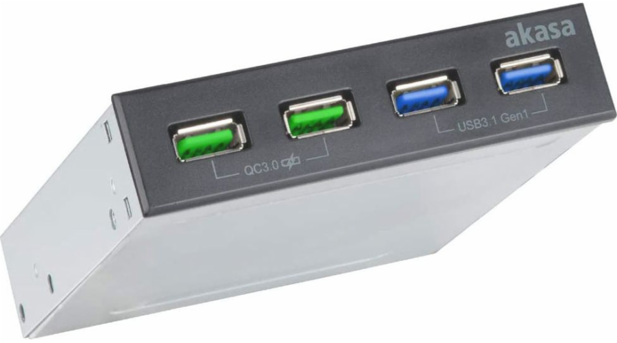 AKASA USB hub 2 x Quick Charge 3.0 + 2 x USB 3.1