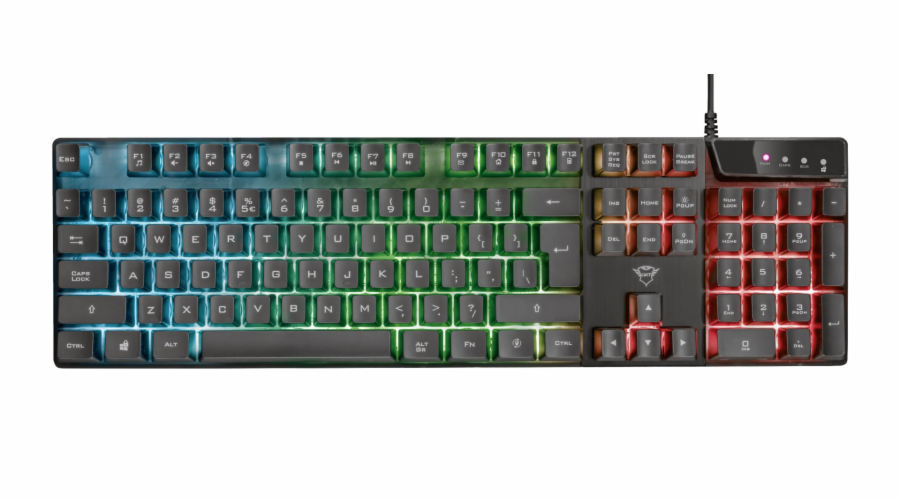 Trust GXT 835 Azor Illuminated Gaming Keyboard 24166, podsvícená klávesnice