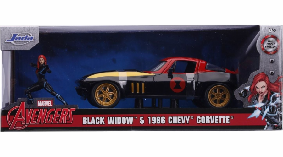 Autko Marvel Black Widow 1966 Chevy 1/24
