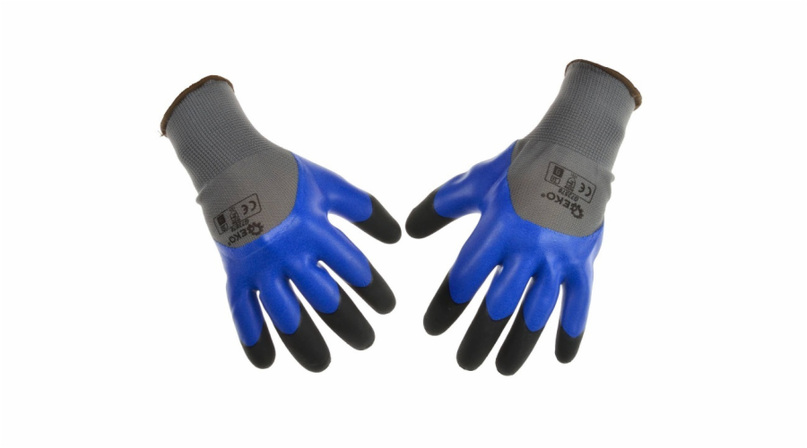 GEKO Ochranné pracovní rukavice, zesílené prsty, velikost 10 GEKO