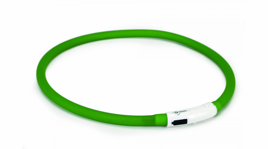 Beeztees Obojek Dogini silikonový s USB připojením zelený 70x1cm