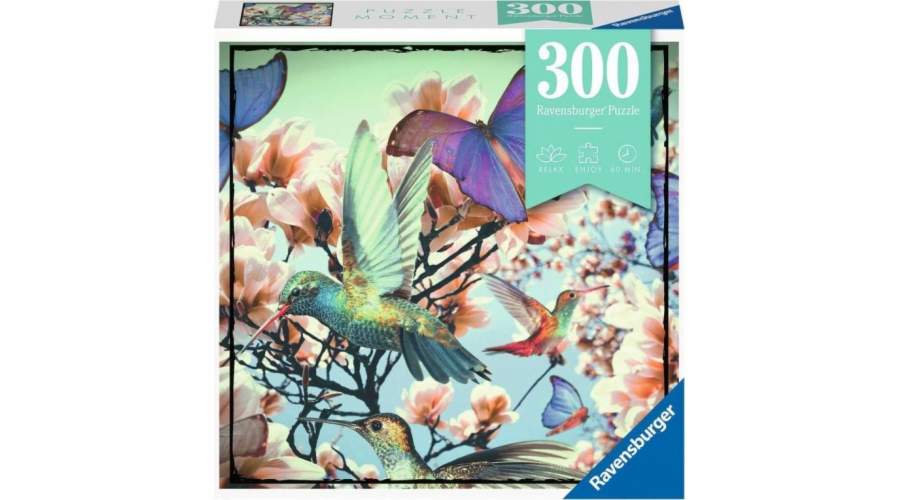 Ravensburger Puzzle Moment 300 Hummingbird a motýli