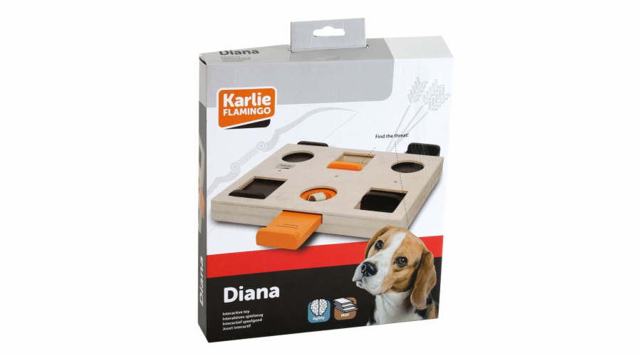 Karlie Interaktivní dřevěná hračka Diana 29,5x27x4cm