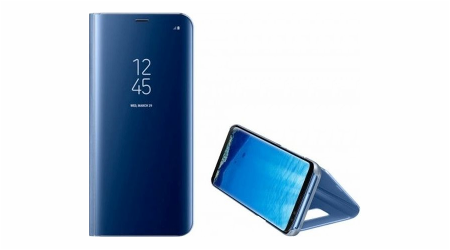 Pouzdro Clear View Samsung S21+ modro/modré