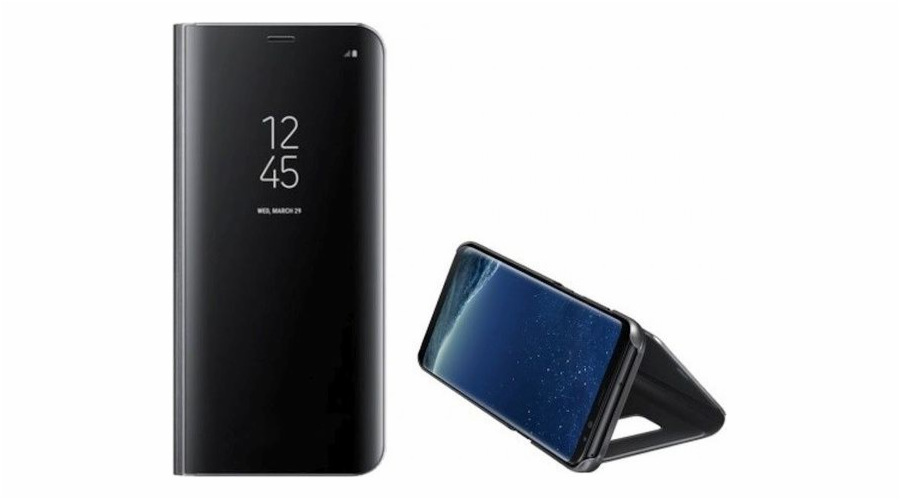 Pouzdro Clear View Samsung A20s A207 černo/černé