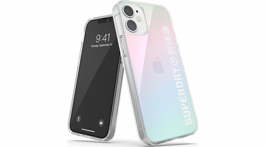 Superdry SuperDry Snap iPhone 12 mini průhledné pouzdro Gradient 42598