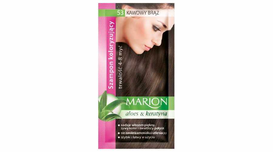 Marion Shampoo barvení 4-8 mytí č. 53 kávově hnědá 40 ml
