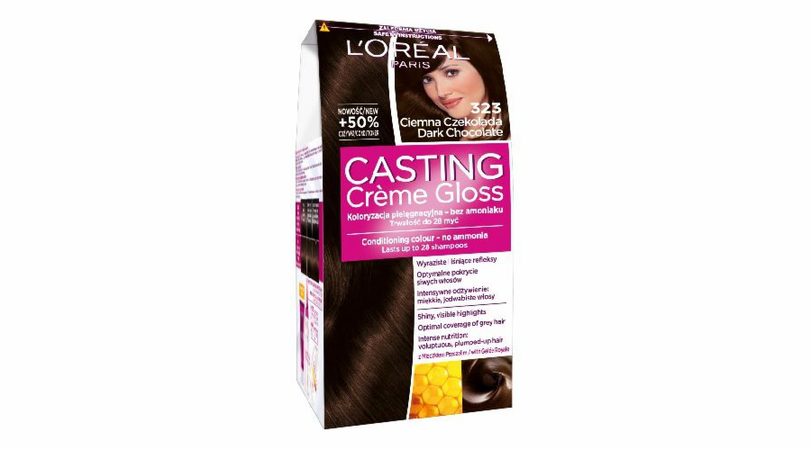 Casting Creme Gloss Color krém č. 323 Hořká čokoláda