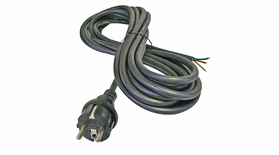 Kabel flexo guma 3x1,5mm, černá, 3m S03230