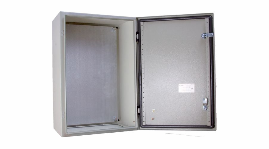 Ergom Kovová skříň s montážní deskou IP65 šedá 60 x 60 x 26 cm (R30RS-01011101900)