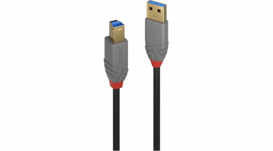 Lindy 36741 USB kabel USB 3.0 kabel typ AB Anthra Line - 1m