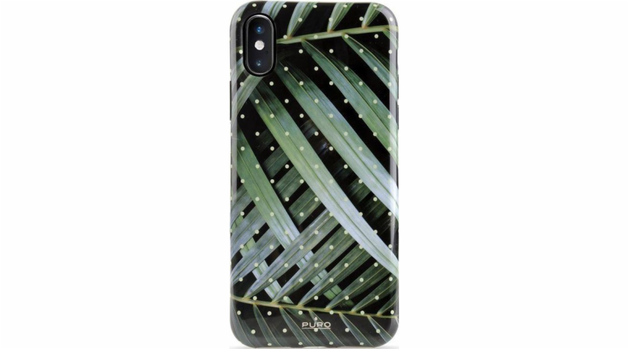 Puro PURO Glam Tropical Leaves - Etui iPhone Xs Max (Brilliant Leaves)