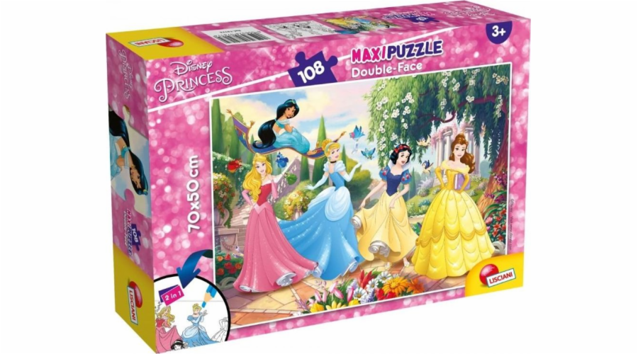 Listy Oboustranné maxi puzzle 108 Disney princezen
