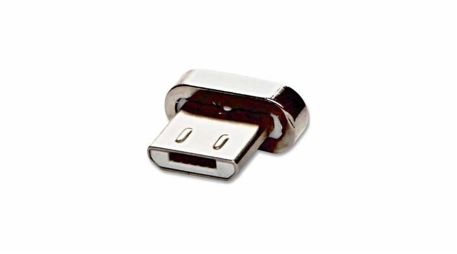 Redukce USB (2.0), Magnetický konec-USB micro (2.0) M, 0, stříbrná, redukce na magnetický kabel