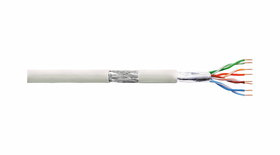 Instalační kabel LogiLink SF/UTP, CAT5E, 100 m, bílá (CPV0017)