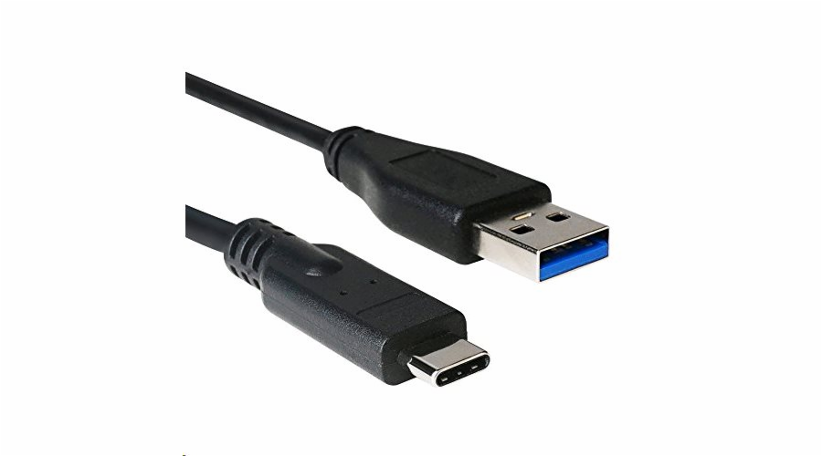 C-Tech CB-USB3C-20B USB 3.0 AM na Type-C, (AM/CM), 2m, černý kabel